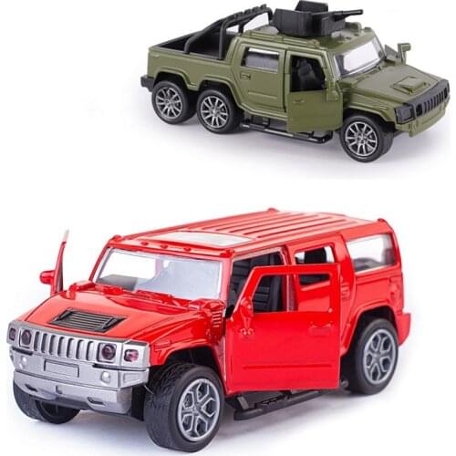 1:32 Scale Kids Alloy Metal Car Toys Pull Back Diecast Model Off Road Tank Car Vehicle Toys For Children Glowing Gifts TY0520