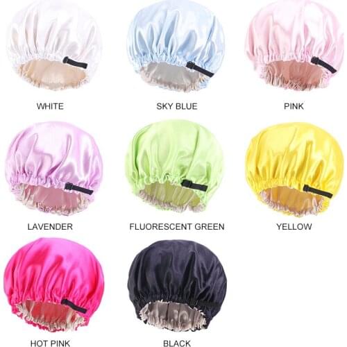 Kids Adjustable Satin Bonnet Girls&boys Double Layer Night Sleep Cap Hair Care Turban Head Cover Wraps Bandans Hat