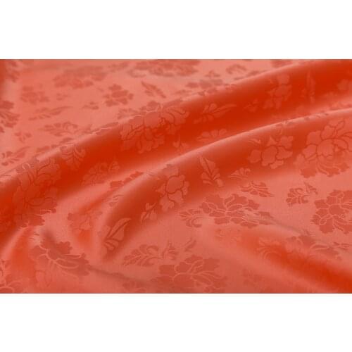 Palace silk four seasons peony pattern cheongsam dress silk fabric traditional pattern 100% mulberry silk