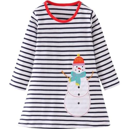 Funnygame Kids Girls Long Sleeve Dress for 2-7T Baby Clothes Cotton Pockets Party Toddler Costume Autumn Spring Girls Dresses
