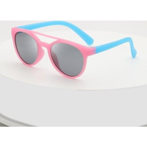 Classic Children Polarized Sunglasses Vintage Round Plastic Glasses Frame Boys And Girls Out Door Kids Sun Glasses Uv400