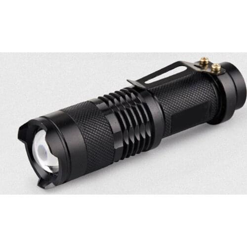 New Mini Flashlight 2000 Lumens CREE Q5 LED Torch AA/14500 Adjustable Zoom Focus Torch Lamp Penlight Waterproof For Outdoor