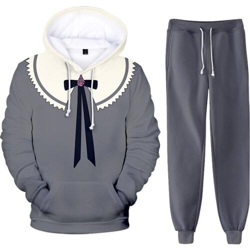 2 To 14 Years Old Kids hoodie Sets WONDER EGG PRIORITY Hoodie Men Sweatshirt+Sweatpants Suit Women Loose Hoodie 3D Anime Clothes