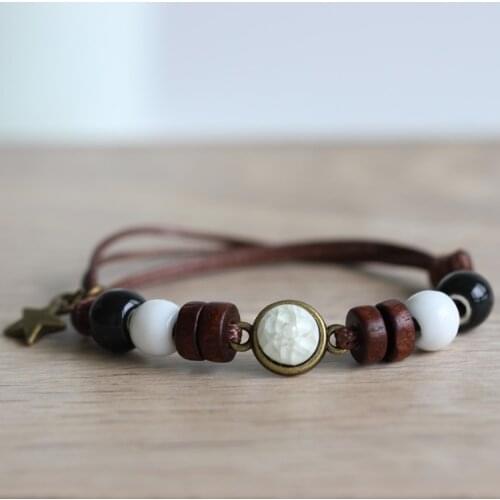 National Wind Restoring Ancient Ways Is The High Temperature Glaze Ceramic Handmade Trinkets Womens Fashion Bracelets #1621