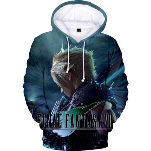 2020 New Arrival Japanese Movie Final Fantasy VII 3D Hoodies Men/women Autumn Fashion Harajuku Sweatshirt Personality Hoodie