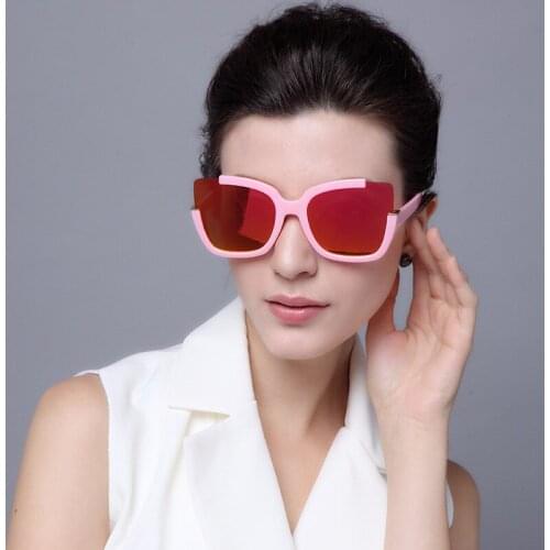 Sexy 3/4 frame Cat Eye Sunglasses Women Brand Designer Sun Glasses Ladies Round Lens Shades for Women Eyewear UV400 okulary