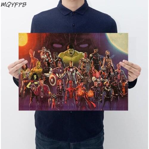 Anime Kraft Paper Movie Poster Wall Sticker Decorative Painting Household Products 50.5x3cm