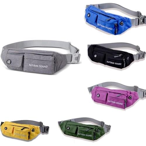 Waterproof Phone Waist Pack Casual Chest Pouch Fashion Fanny Belt Bag Women Travel Outdoor Nylon Money Belt Bag Men Unisex Hip