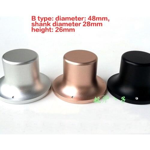 Chassis Knob Volume Speaker Potentiometer Knob HIFI Amplifier Chassis Knob DIY Full Solid Pure Aluminum Alloy Audio Knob