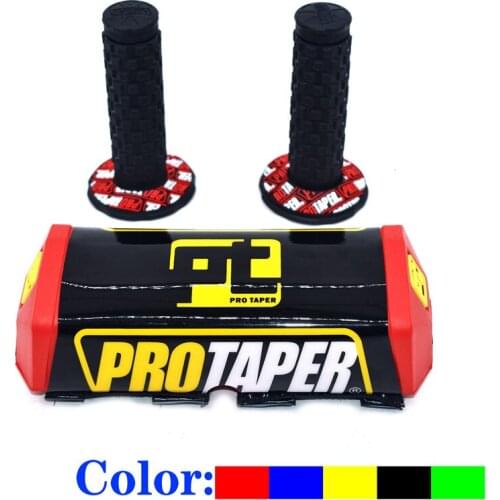 Handle Grips with Pro Taper Handlebar Pad Fat Bar Chest Protector Cross Fit 1-1/8 handle bar motorcycle Dirt bike pit bike