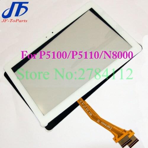 10Pcs P5100 Touch Panel Replacement For Samsung Galaxy Tab 2 P5100 P5110 N8000 N8010 Touch Screen Digitizer glass white black