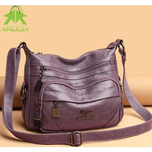 High Quality Womens Pu Leather Shoulder Bags 2021 New Fashion Multi-Layer Classic Crossbody Bag Luxury Designer Women Handbag