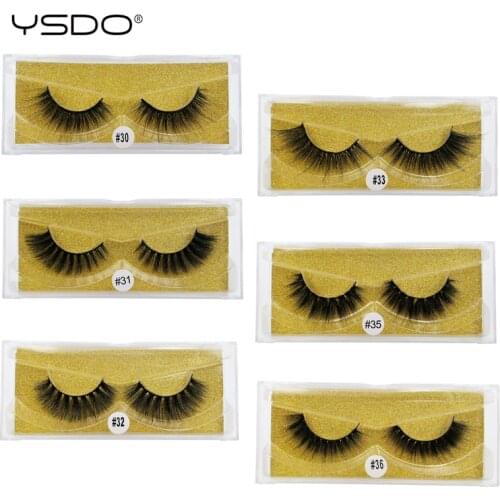 YSDO 1 Pair Mink Eyelashes Natural Long Makeup 3d Mink Lashes Hand Made False Eyelashes Faux Cilios Mink 3d Soft False Lashes