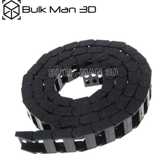 10*10mm L1000mm Cable Drag Chain Wire Carrier with end connectors for CNC Router Machine Tools