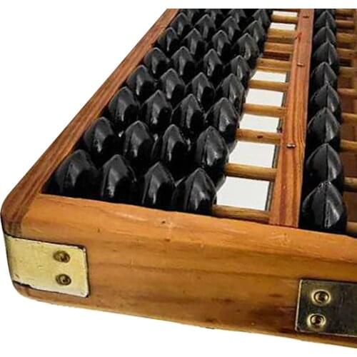 17 Rods Standard Wooden Abacus Soroban Chinese Calculator Mathematics Tool