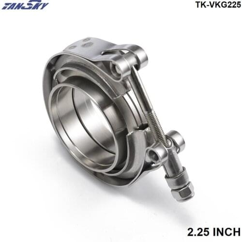 2.25" Exhaust Stainless Universal V-Band Clamp and Flange Kit V Band TK-VKG225