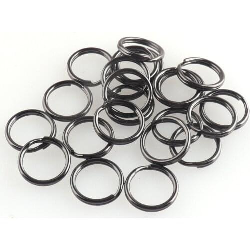 20pcs Jump Ring 12mm Key Ring Gunmetal Key Chain Iron Replacement DIY accessories Jewelry Purse Bag Earring Necklace Hardware