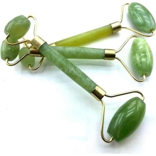 200Pcs/Lot Face Massage Jade Roller Facial Eye Neck Anti-Ageing Therapy Beauty Tool Jade Roller Face Thin massager Relaxation