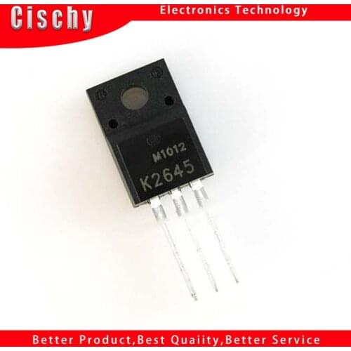 5pcs/lot 2SK2645 K2645 TO-220F 600V 9A 1.2 MOSFET N-Channel transistor