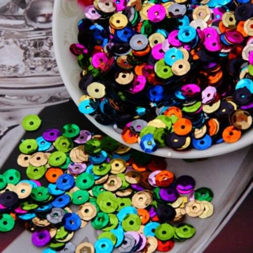 900pcs 8mm High Quality Round Craft Sequins&paillette Sewing Garment Accessories,performance Stage Clothing Diy Sequins Materia