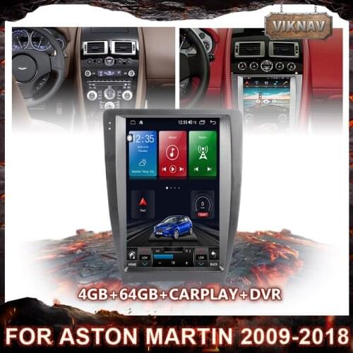2 DIN Car Android GPS Navigation Radio multimedia Player For Aston Martin 2009-2018 Head Unit Vertical HD Screen Stereo auto