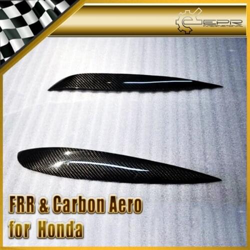 Car Styling For Honda Integra DC5 Real Carbon Fiber Eyebrow Headlight Eyelid 2pcs