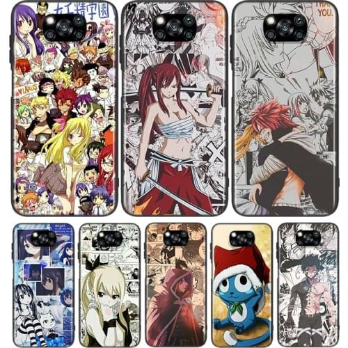 Fairy Tail Anime For Xiaomi Poco X3 NFC M2 X2 F2 C3 M3 Pocophone F1 Pro Mi Play Mix 3 A2 A1 6 5 lite Phone Case