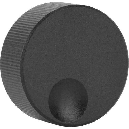 Black Rotary Encoder Potentiometer Knob With Screw Plastic Frosted Solid Aluminum Volume Control Knob for 6mm Potentiometer 33mm