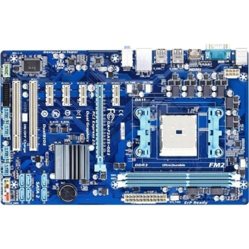 For GIGABYTE GA-F2A55-DS3 Desktop Motherboard A55 Socket FM2 For AMD A10 A8 A6 A4 Athlon 32G ATX Original Used Mainboard