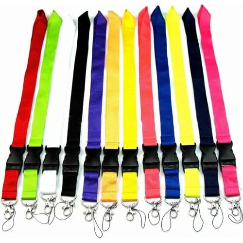 For Phone Neck Strap Keys Hanging Colorful Blank Phone Lanyard Rope Badge Holders Lanyard Keychains Rope