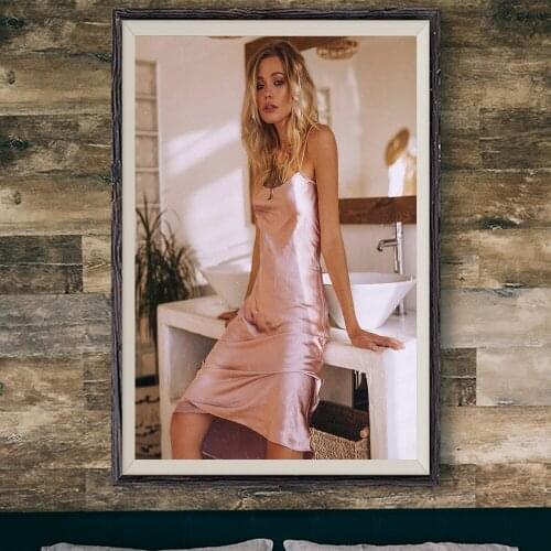 E392 Ksenia Islamova Sexy Model Movie Star Wall Silk Cloth Poster Art Home Decoration Gift