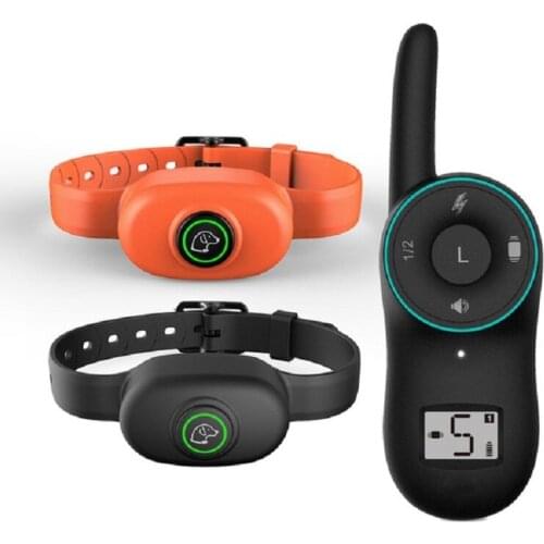 400M Remote Rechargeable And Waterproof Electronic Dog Training Collar With LCD Display Dog Training Shock Collar For 1/2 Dogs