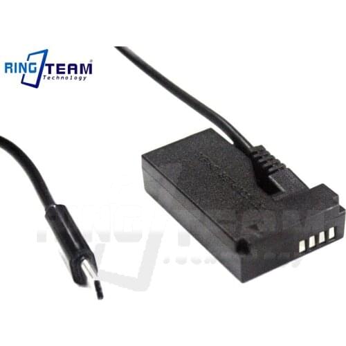 Type C to DC 3.0*1.1mm Cable + LP-E12 Dummy Battery DR-E15 DC Coupler ACK-E15 for Rebel SL1 100D Digital Camera