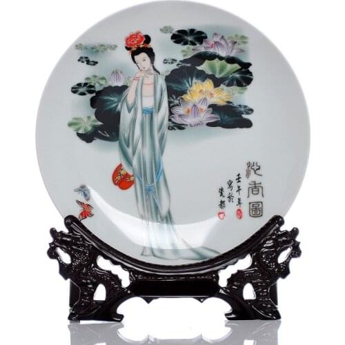 BEST business birthday present - TOP Vintage handicraft fairy art porcelain plate TOP Decor art Decoration