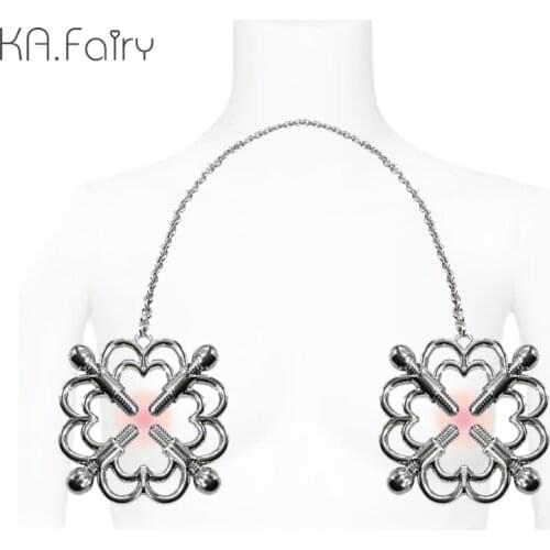 Metal Adjustable Nipple Clamp Stainless Steel Nipple Recessed Appliance Adult Sex Toys SM