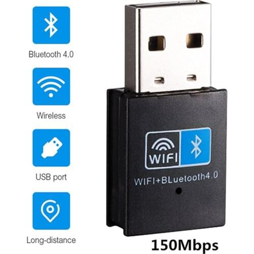 Mini USB WiFi Adapter 150Mbps Wi-Fi Bluetooth Adapter For PC Ethernet WiFi Dongle 2.4G Network Card Antena Wi Fi Receiver