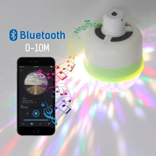 Mini Stage Light 3W USB Powered Or Battery Bluetooth Control Disco Light Club Sound Music Lights Home Party Lights