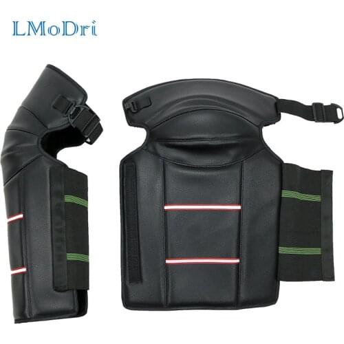 LMoDri Motorcycle Rider Knee Pad Motorbike Warm Kneepad Leg Protective Warmer Winter Against Wind PU Leather Waterproof 2pcs/lot