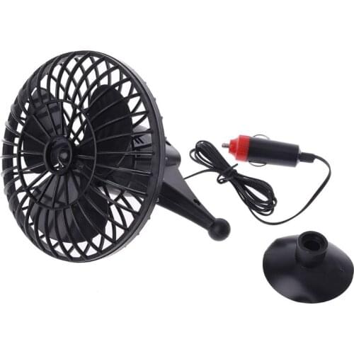 New 12V Powered Mini Truck Car Vehicle Cooling Air Fan Adsorption Summer Gift
