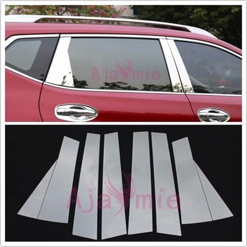 #304 Stainless Steel Window Moulding Trim Garnish Panel Car Styling 2014 2015 2016 2017 For Nissan X-trail Accessories