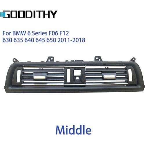 Front Dash Panel Center Fresh Air AC Outlet Vent Grill Cover For BMW 6 Series F06 F12 630 635 640 645 650 2011-2018