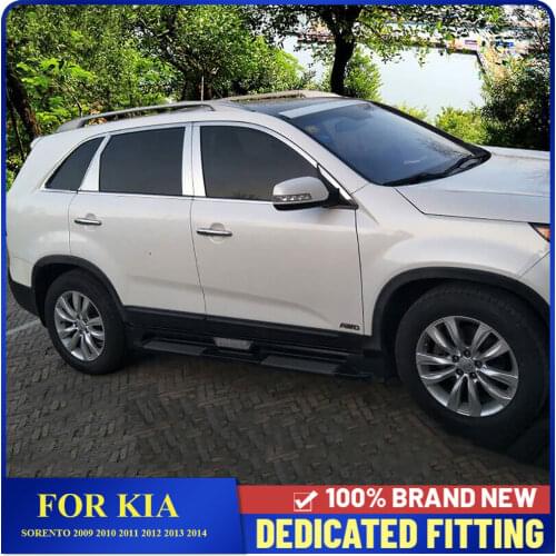 Fit For Kia Sorento 2009 2010 2011 2012 2013 2014 Car Window Pillar Cover Trim Strips Sticker Styling Exterior Accessories