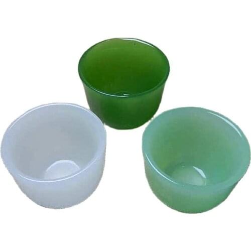 Straight mouth white jade porcelain tea cup Jasper porcelain cup tea cup small wine cup tea set wine set domestic tea cup tea