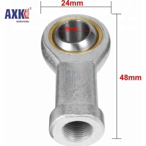 Self-lubricating 8mm Bore Threaded Female Rod end Bearing Joint Thread Bearing SI8T/K SI8TK PHSA8 Ball Joint