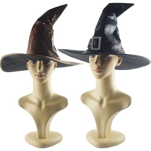 Halloween Wizard Witch Hat Masquerade Party Cap Fancy Dress Costume Cosplay Accessory Decor