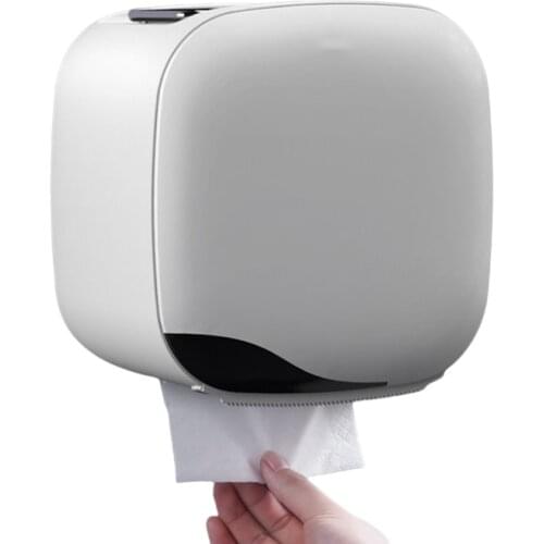 Waterproof Toilet Paper Holder Wall Mount Toilet Paper Tray Roll Tissue Tube Home Bathroom Storage Box Organizer