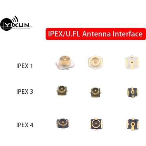 10PCS U.FL IPEX IPX antenna interface MHF4 IPEX 1st 3rd 4th generation RF coaxial connector SMT to PCB board patch antenna seat
