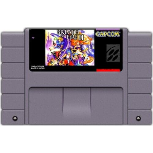 Breath Of Fire II 16 bit Big Gray Game Card For NTSC Game Console