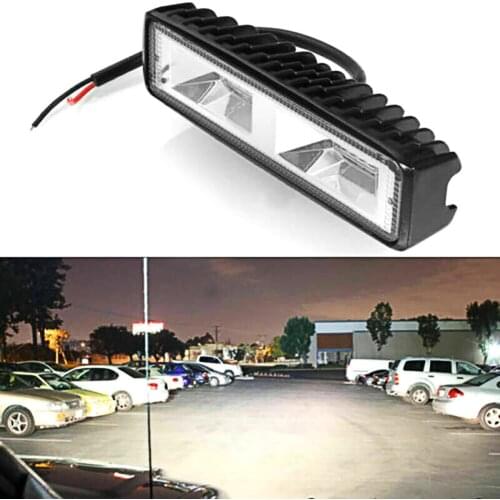 2X 18W 12V 16LED Work Light Bulb Spot Beam Bar Car SUV Off Road Driving Fog Lamp