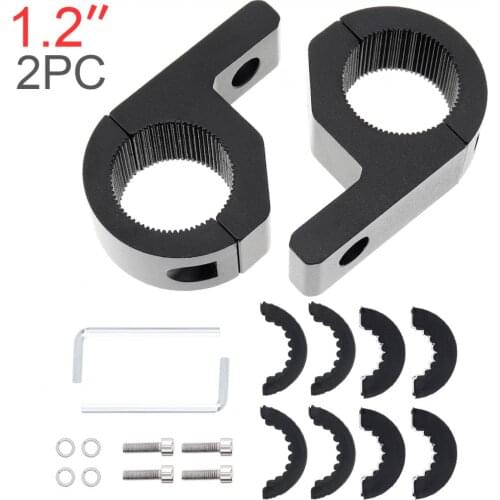 2pcs/lot 1.25" SUV LED Mount Bracket Truck LED Light Clamp for Roof Roll Cage Bull Bar Tube